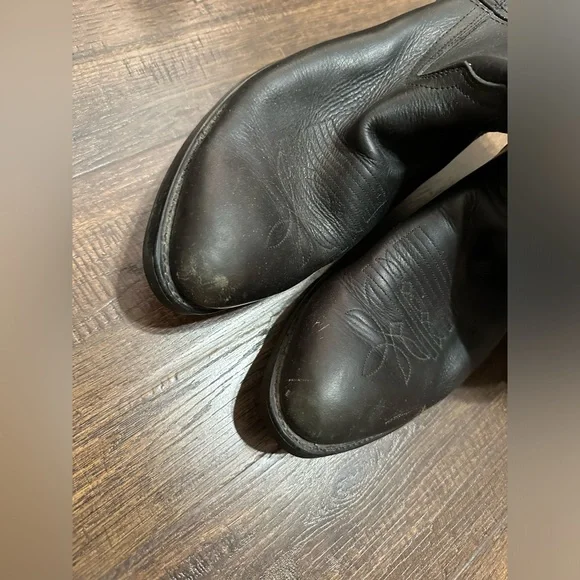 Durango Men’s Size 11 1/2 D Black Leather Cowboy Boots - Picture 5 of 8